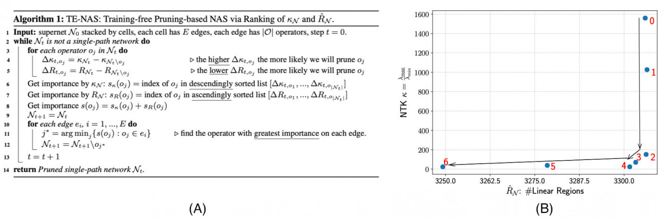 a Pruning-based Training-free & Label-free NAS algorithm